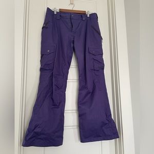 Burton purple snowboard pants Large